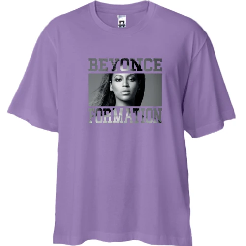 Футболка двунитка Oversize Beyonce formation