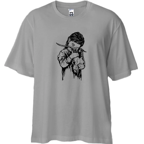 Футболка двонитка Oversize з Bring me the horizon girl