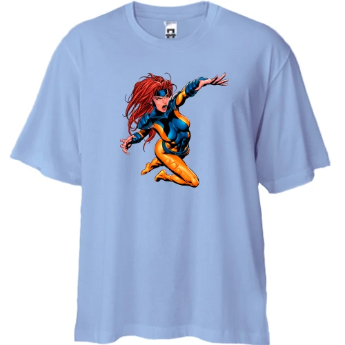Футболка двунитка Oversize Jean Grey (x-men)
