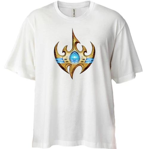 Футболка двунитка Oversize, Белый, Starcraft Protos (2)