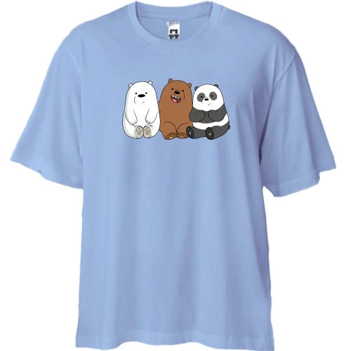 Футболка двунитка Oversize The Bears' Laptop