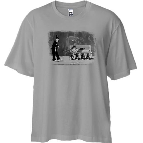 Футболка двунитка Oversize с Бетти Буп