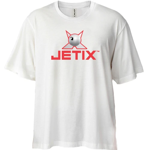 Футболка двунитка Oversize, Белый, Jetix