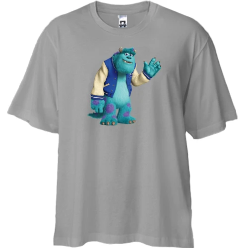 Футболка двунитка Oversize, Белый, с Джеймсом Салливаном