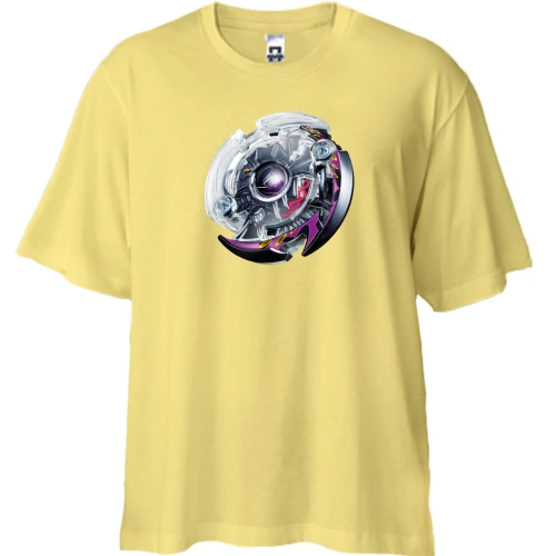 Футболка двунитка Oversize, Бежевый, Дарк Думсайзор BEYBLADE