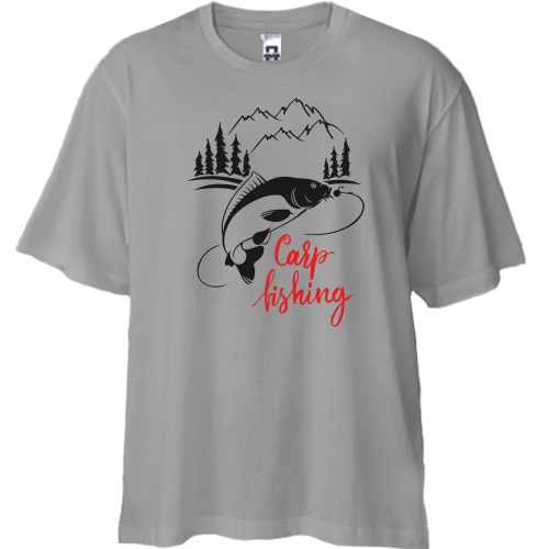Футболка двунитка Oversize Carp Fishing