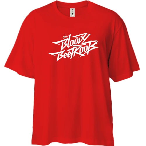 Футболка двунитка Oversize, Красный, The Bloody Beetroots