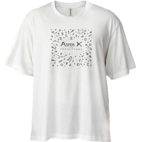 Футболка двунитка Oversize, Белый, Asper X