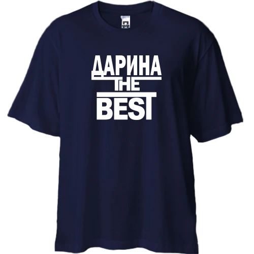 Футболка двонитка Oversize, Синій, Дарина the BEST