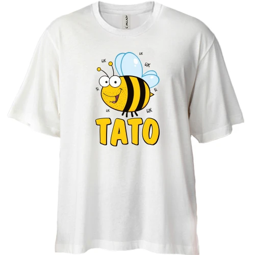 Футболка двонитка Oversize Бджілка тато