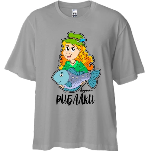 Футболка двонитка Oversize Дружина рибалки