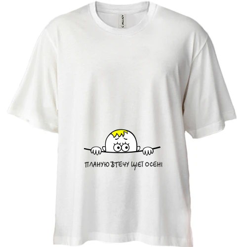 Футболка двонитка Oversize планую втеча цієї осені