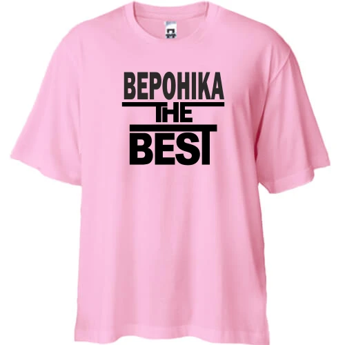 Футболка двонитка Oversize, Рожевий, Вероніка the BEST