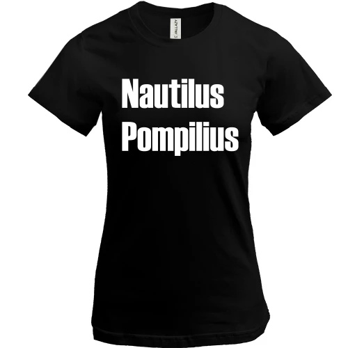 Женская футболка, Черный, Nautilus Pompilius