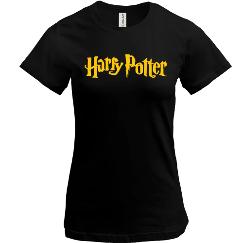 Жіноча футболка, Чорний, Harry Potter (Гаррі Поттер)