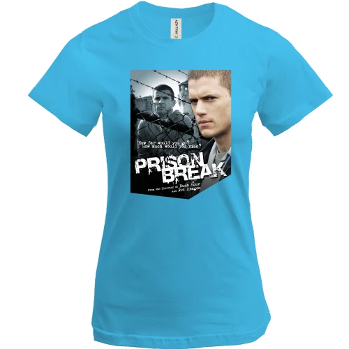Женская футболка, Синий, Prison Break