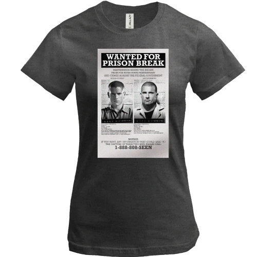 Жіноча футболка Wanted for Prison Break