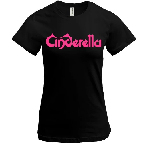 Жіноча футболка, Чорний, Cinderella