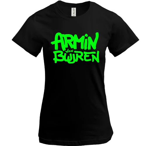 Жіноча футболка, чорний, Armin Van Buuren (графіті)