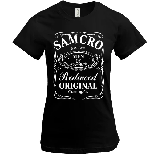 Жіноча футболка, Чорний, Samcro (JD Style)