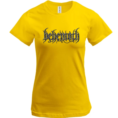 Женская футболка, Желтый, Behemoth (hd)
