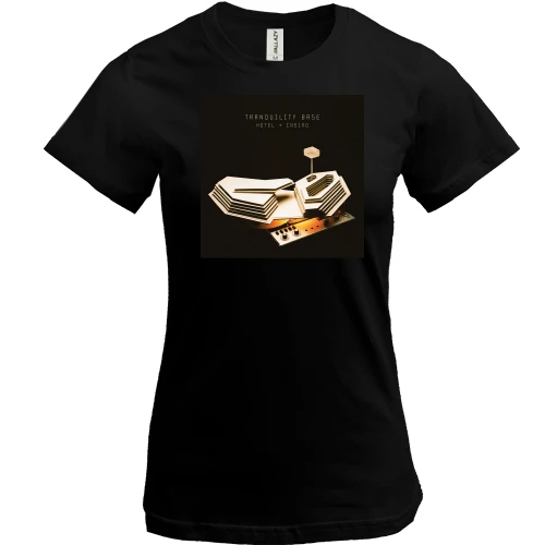 Женская футболка, Черный, Arctic monkeys - Tranquility Base Hotel Casino
