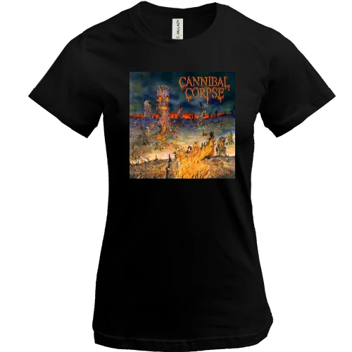 Женская футболка, Черный, Cannibal Corpse - A Skeletal Domain