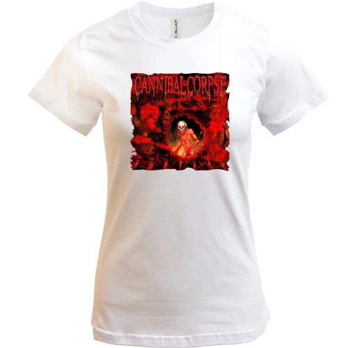 Женская футболка, Белый, Cannibal Corpse - Torture