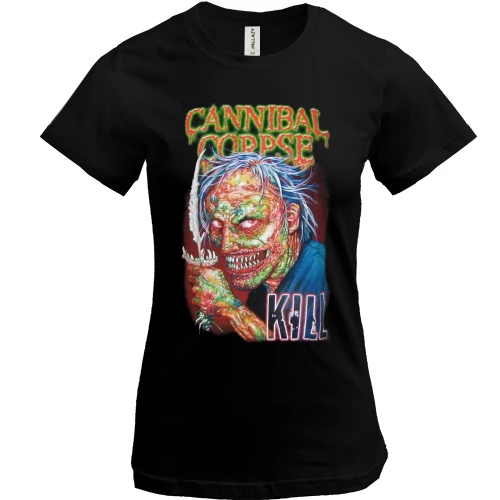 Женская футболка, Черный, Cannibal Corpse - Kill