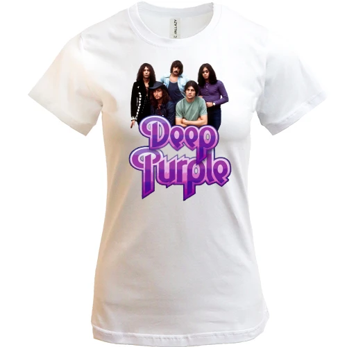 Женская футболка, Белый, Deep Purple (группа)