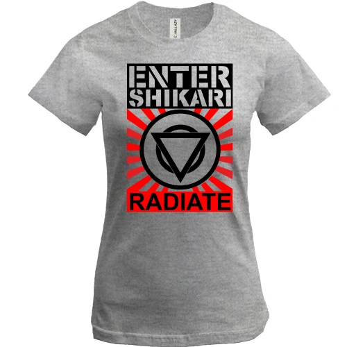 Жіноча футболка, Сірий меланж, Enter Shikari Radiate