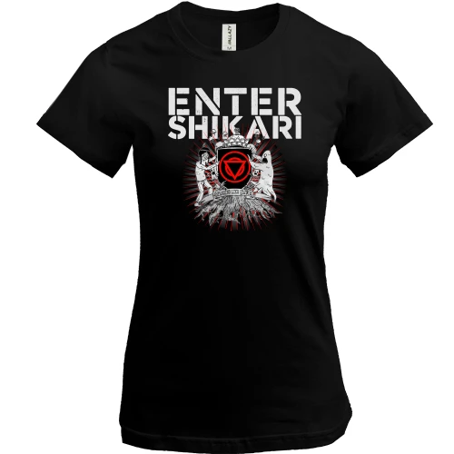 Женская футболка, Черный, Enter Shikari Take To The Skies