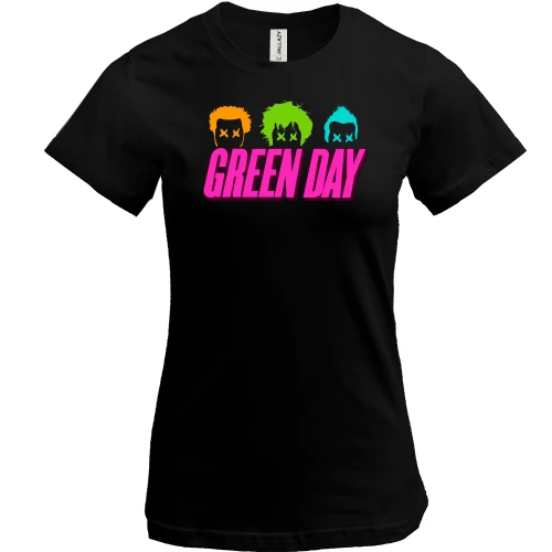 Женская футболка Green day color