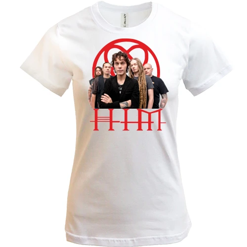Женская футболка, Синий, HIM (группа)