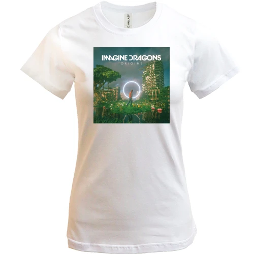 Женская футболка, Белый, Imagine Dragons Origins