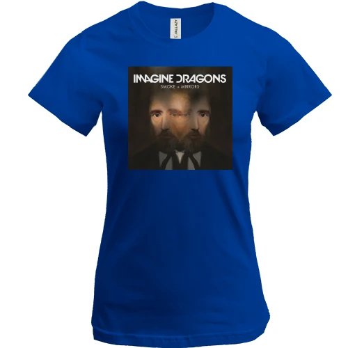 Женская футболка, Синий, Imagine Dragons Smoke plus Mirrors (2)