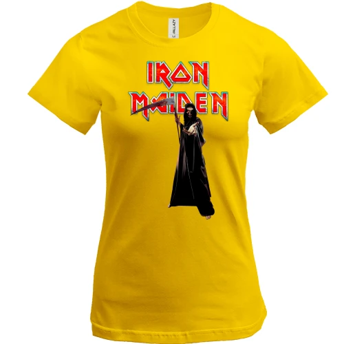 Женская футболка, Желтый, Iron Maiden - Dance of Death