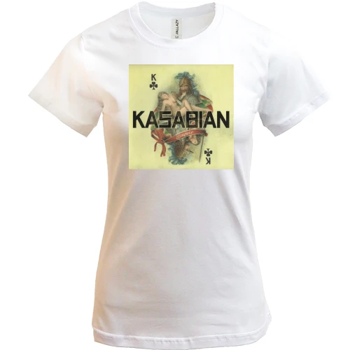 Женская футболка, Белый, Kasabian - Empire