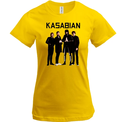 Жіноча футболка, Жовтий, Kasabian Band