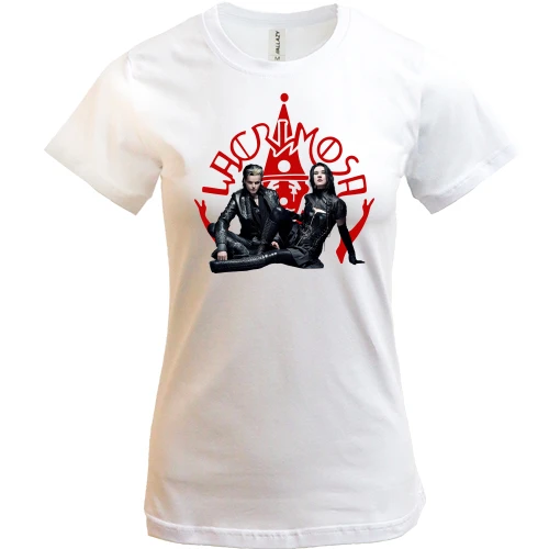 Женская футболка, Белый, Lacrimosa Band