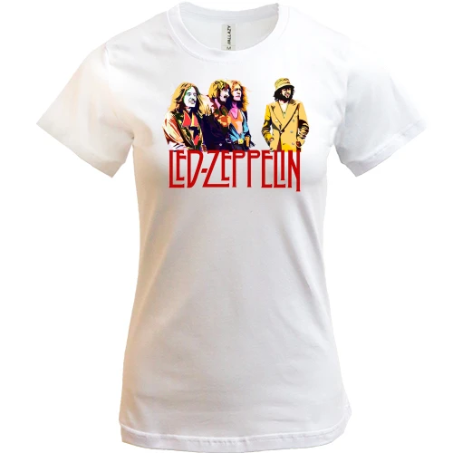 Женская футболка, Белый, Led Zeppelin Band