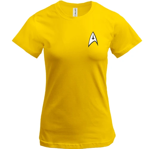 Женская футболка, Желтый, Star Trek (мини)