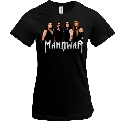 Жіноча футболка, Чорний, Manowar Band