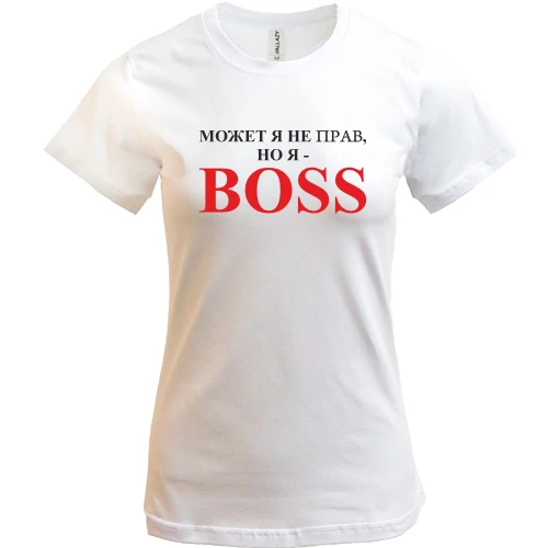 Женская футболка, Белый, Boss