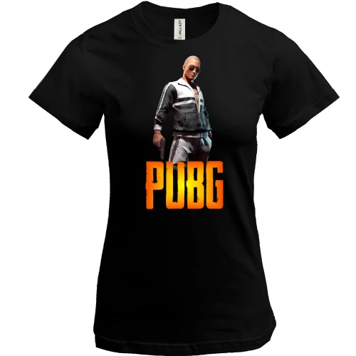 Женская футболка, Черный, с персонажем PUBG (2)
