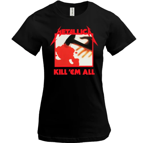 Жіноча футболка, Чорний, Metallica - Kill ’Em All