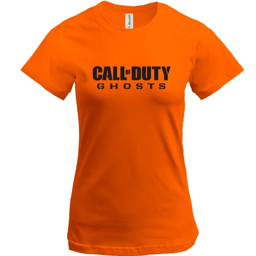 Женская футболка, Оранжевый, Call of Duty Ghosts