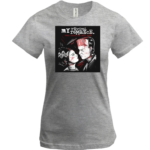 Женская футболка, Серый меланж, My Chemical Romance - Three Cheers for Sweet Revenge