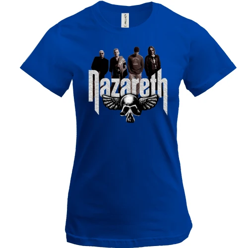 Женская футболка, Синий, Nazareth Band