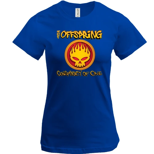 Женская футболка, Синий, The Offspring - Conspiracy of One
